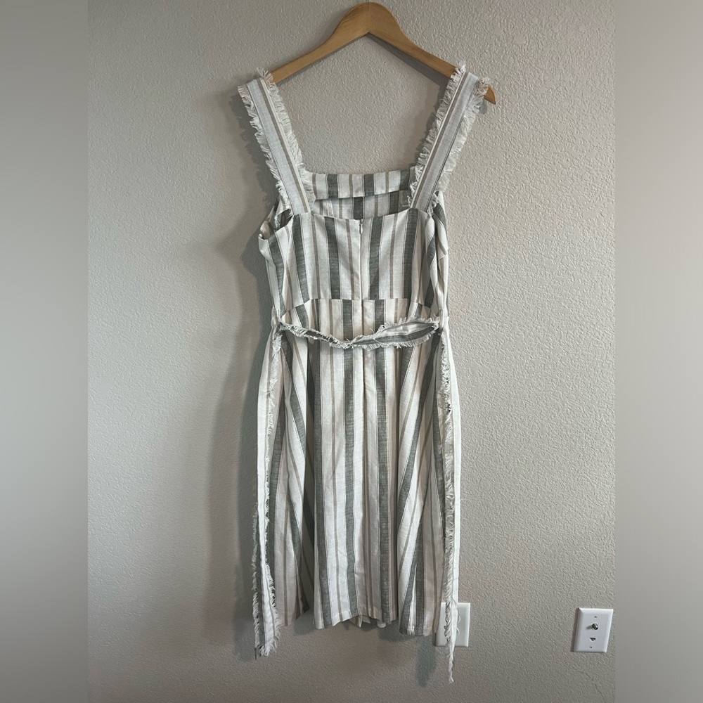 Heatherly Maria Linen Midi Dress Sz. L - Picture 8 of 10